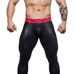 90286 Andrew Christian Fukr Curve Legging Black Faux Leather